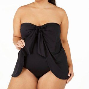Ralph Lauren Black Flyaway Swimsuit Size 18W